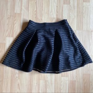 Express Black Ponte Bell Skirt